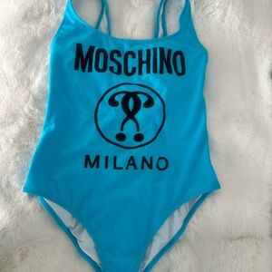 Moschino Blue One-Piece Swimsuit